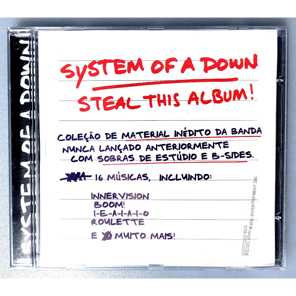 CD System Of A Down - Steal This Album! | Shopee Brasil