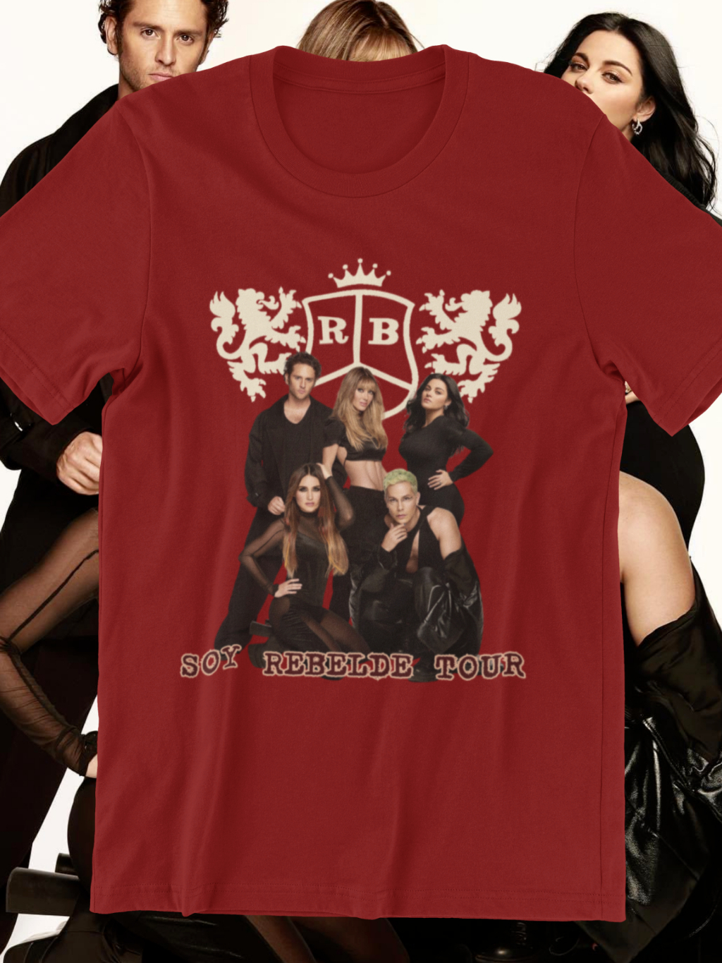 CAMISETA REBELDE RBD Y SOY REBELDE TOUR 100% ALGODÃO | Shopee Brasil