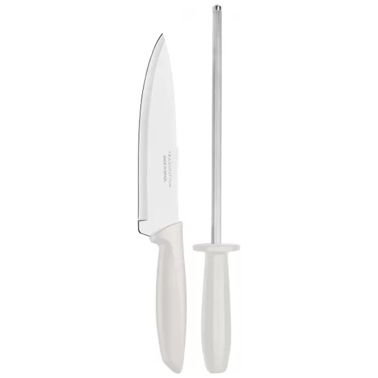 Conjunto Profissional Tramontina Com Faca e Amolador