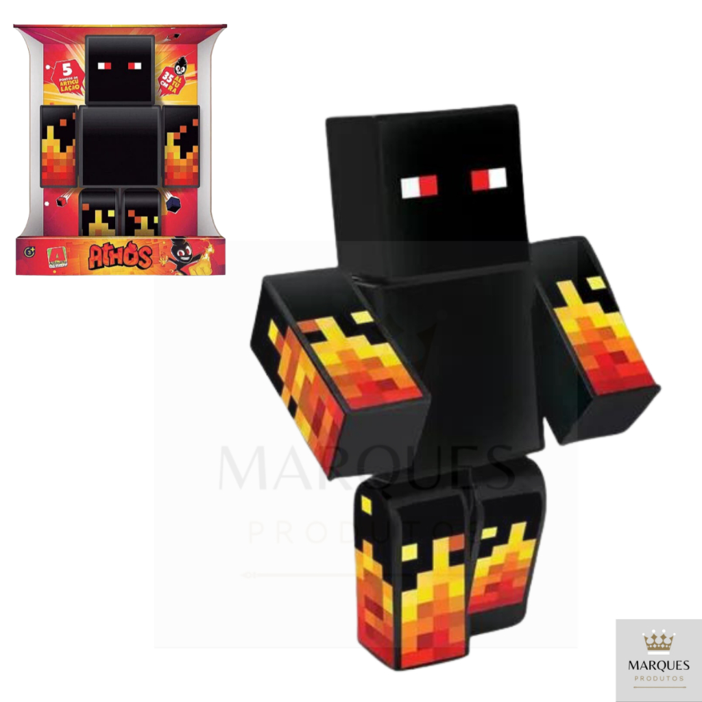 Boneco Athos Minecraft Pelucia