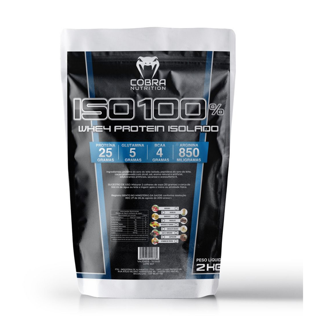 Whey Proteiin Isolado 100% contem Proteína Isolada 2kg top