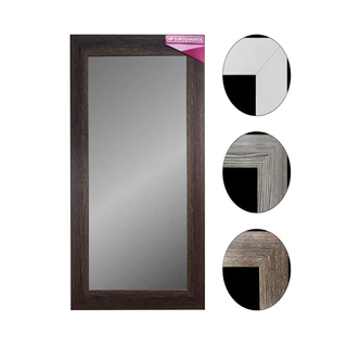 Espelho Decorativo Com Moldura Em Madeira Color 1,02cm - Objetos De Decoração