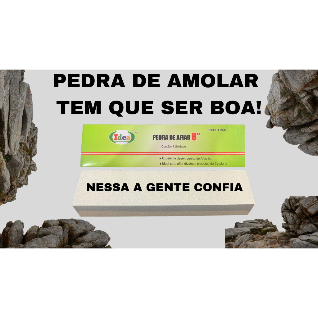 Pedra de Afiar De Excelente Desempenho 8" De Carborundum Profissional IDEA
