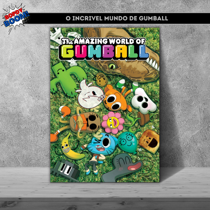 Poster O incrível mundo dos personagens de Gumball Aniver