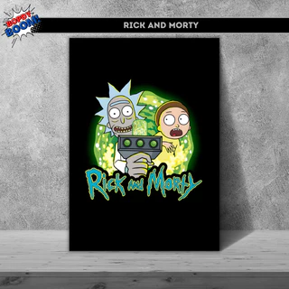 Rick and Morty Placa decorativa mdf quadro decoração parede presente / Série Animada