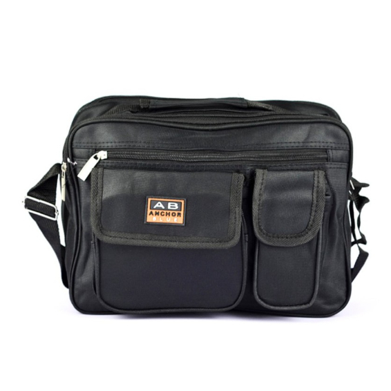 Bolsa Transversal Ab Anchor Blue Com Alça Reforçada e Compartimentos Amplos e Largos