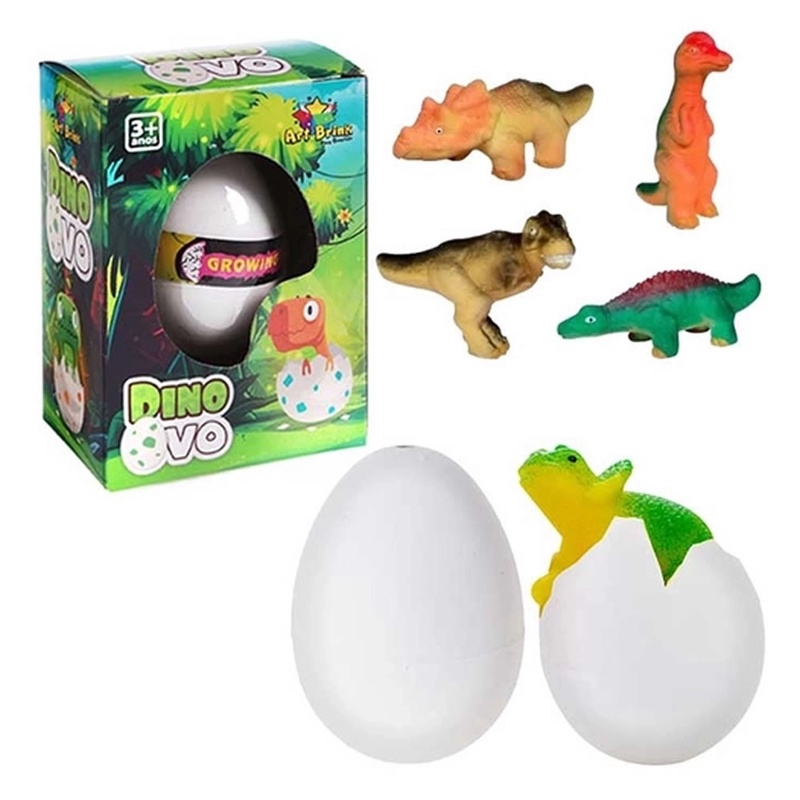 10 Ovos De Dinossauros Brinquedo Choca Surpresa Cresce Na Água | Shopee ...