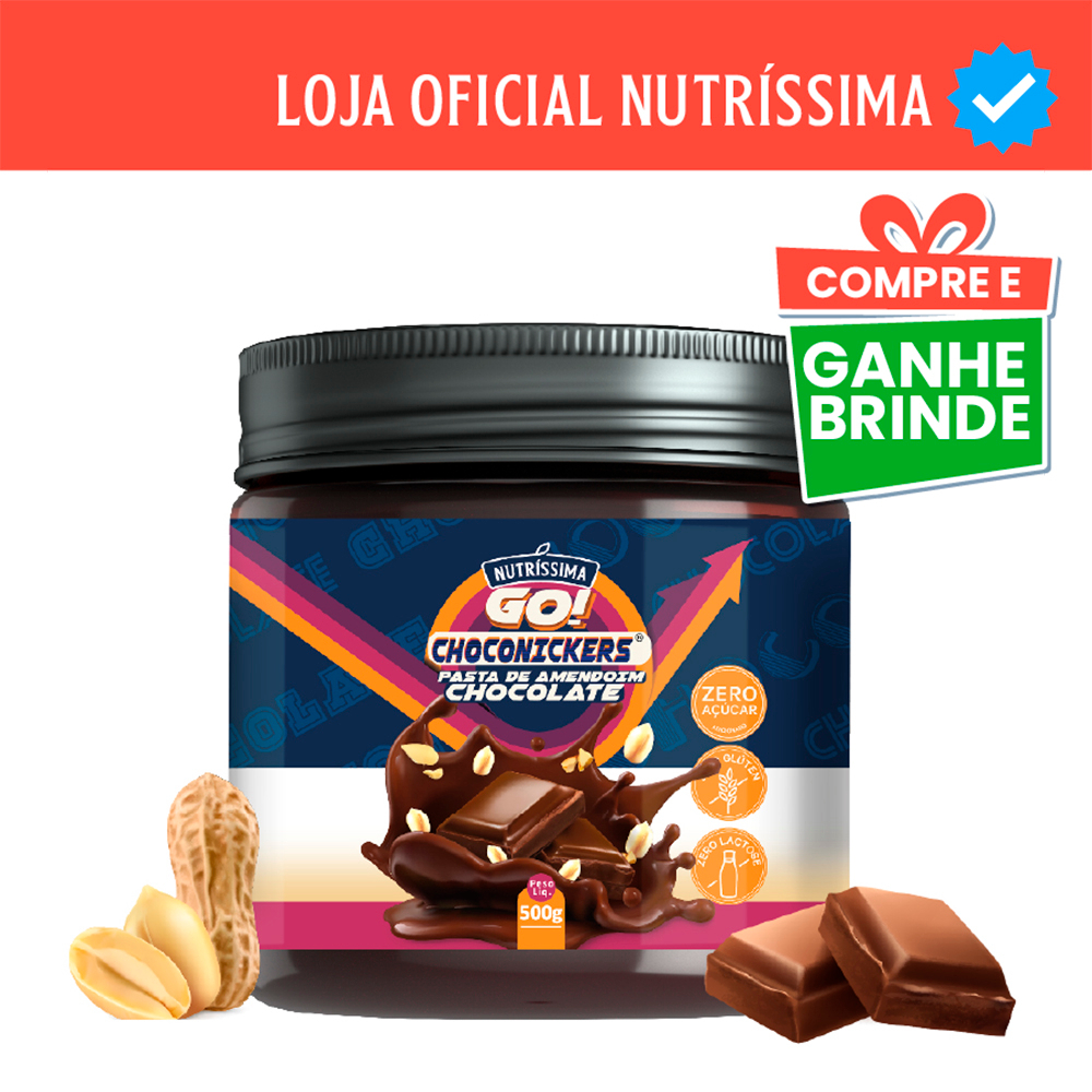 Pasta de Amendoim com Chocolate 500g - *Loja Oficial