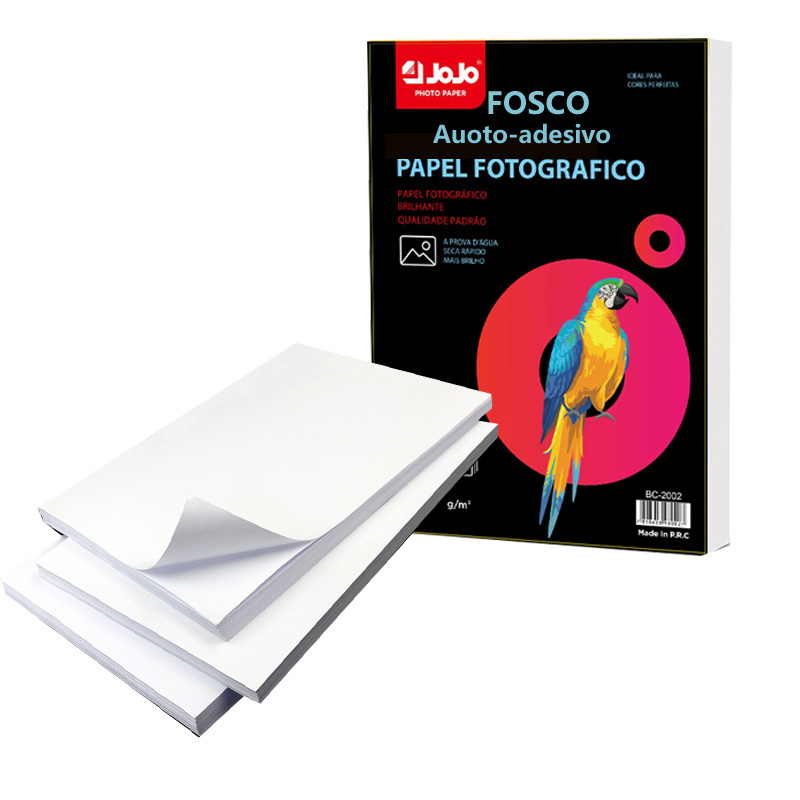 Papel Forografico Matte Adesivo 115gr A4 -20 Folhas Original