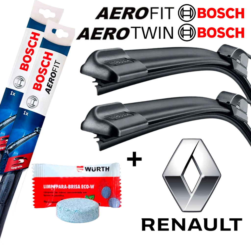 Limpador Dianteiro Parabrisa Palheta Paleta Renault Original Bosch