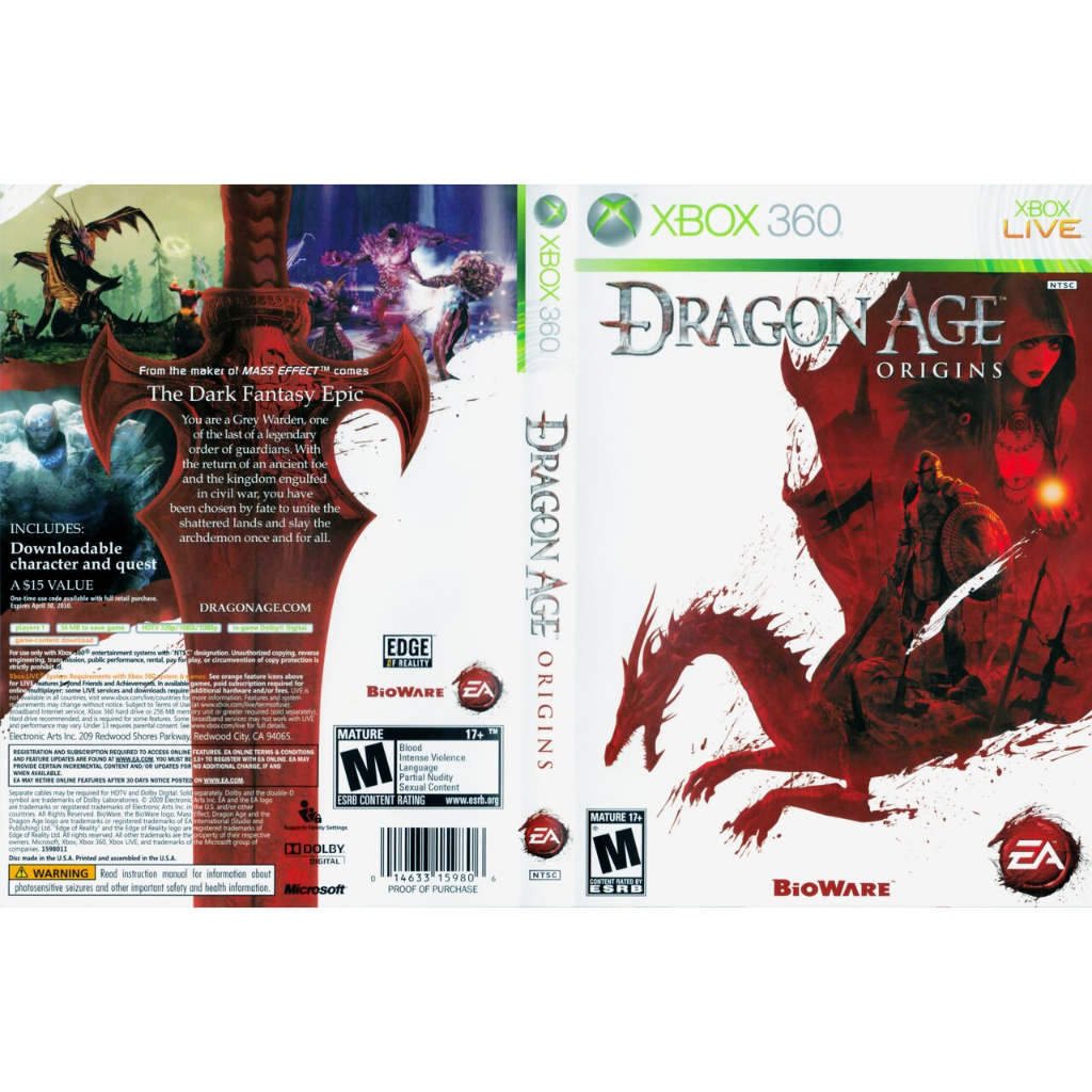 Dragon age origins clearance xbox one