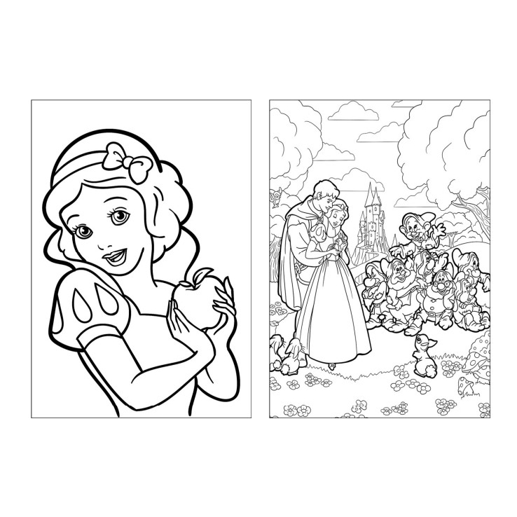 branca de neve desenho para colorir