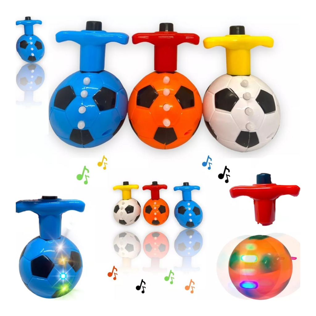 Brinquedo Peão Musical Bola De Futebol c/ Lançador C/luz E S em Promoção na  Americanas