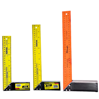 Esquadro Régua Carpinteiro Pedreiro Blocos Tijolos Metálico Aço De 25 Á 35cm Profissional em Oferta na Shopee