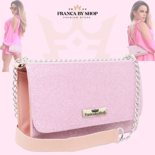 Bolsa de Ombro Transversal Corrente Festa Clutch Gliter Balada Casual Franca BY Shop