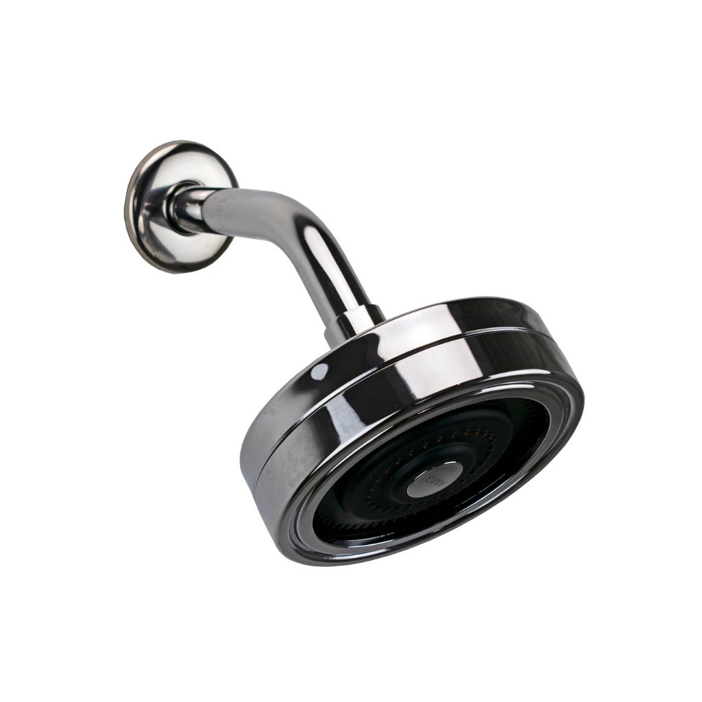 Ducha Auto-Limpante ABS Cromado c/ Braço de Parede