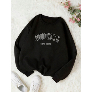 Conjunto De Duas Peças Com Estampa De Letras Do Brooklyn, Moletom