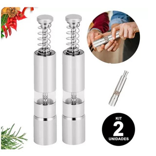 Kit 2 Moedor de Pimenta e Sal