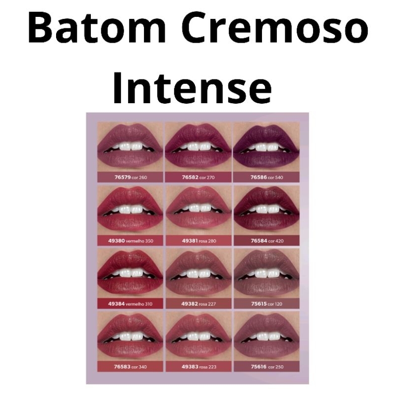 Batom Intense e Intense Pop Cremoso 3,8g O Boticário