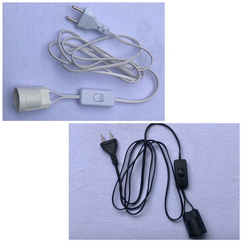 soquete com interruptor bocal para lâmpada E-27 rabicho extensor para abajur