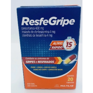Resfegripe (Gripe, Febre, Coriza, Dor Cabeça, Corpo, Congestão nasal ...