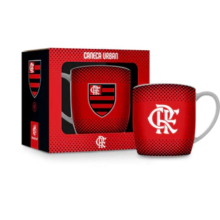 CANECA PORCELANA URBAN 300ML TIMES - FLAMENGO
