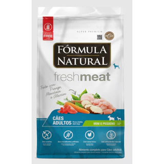Ração Fórmula Natural Fresh Meat Cães Adultos Porte Mini e Pequeno 2,5kg Adimax