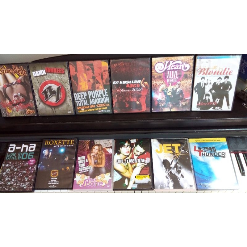 Lote Dvd Rock/Metal/Pop/Hard Rock shows, etc (Iron Maiden, Black