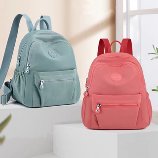Mochila Feminina Pano Nylon Mochila Fashion Casual Antifurto Multifuncional