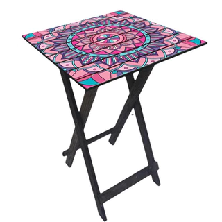 Mesa Decoração Área Gourmet Madeira Dobrável Envio Imediato