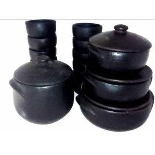 Kit Especial Conjunto Panela De Barro + Cumbucas ! Já Curadas