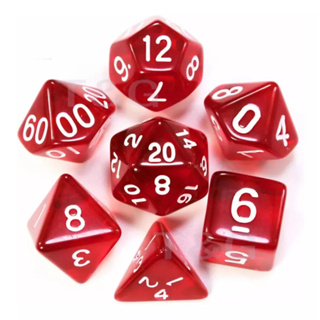 Kit de Dados de Tabuleiro RPG 7 unidades Set Jogos D&d D4 D6 D8 D10 D12 D20