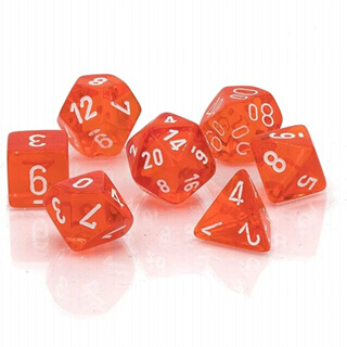 Kit de Dados de Tabuleiro RPG 7 unidades Set Jogos D&d D4 D6 D8 D10 D12 D20