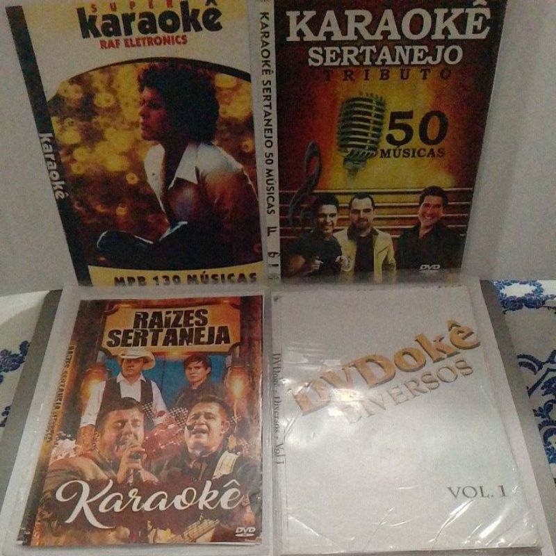 Pop Rock, Axé, Pagode, Mpb, Sertanejo, Hits. 8 Dvds Karaokes