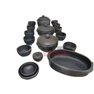 Conjunto 10 Peças Panelas De Barro Moqueca Capixaba