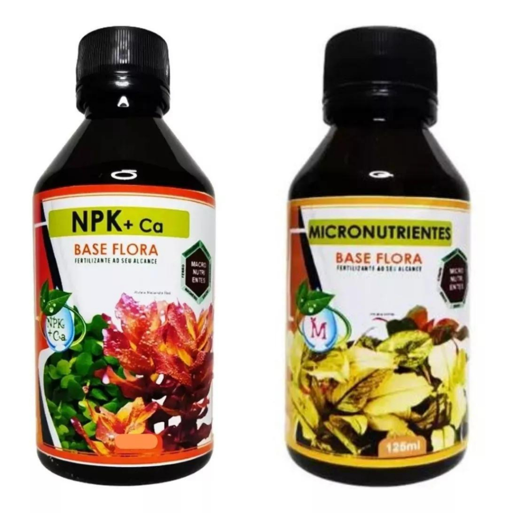Kit Fertilizante Base Flora Micronutrientes + Npk 125ml Cada