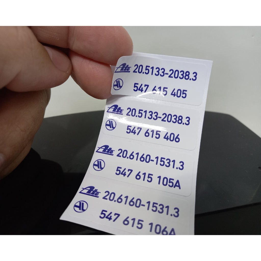 KIT DE ADESIVOS DAS PINÇAS DE FREIO FORD ESCORT XR3 / KIT DIANTEIROS E TRASEIROS