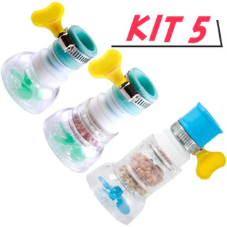 5 Pcs Chuveirinho Bico Retrátil Giratória 360° Filtro De Água Arejador Torneira Promoção