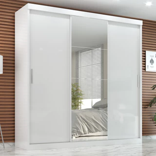 Guarda Roupa Casal Paris 3 Pts Corre 2gav C/ Esp