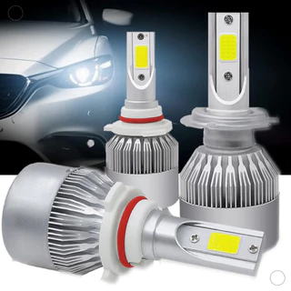 Par de Lâmpadas 6500K 4800LM Carro Led C6 Farol H1 H3 H4 H7 H11 9006