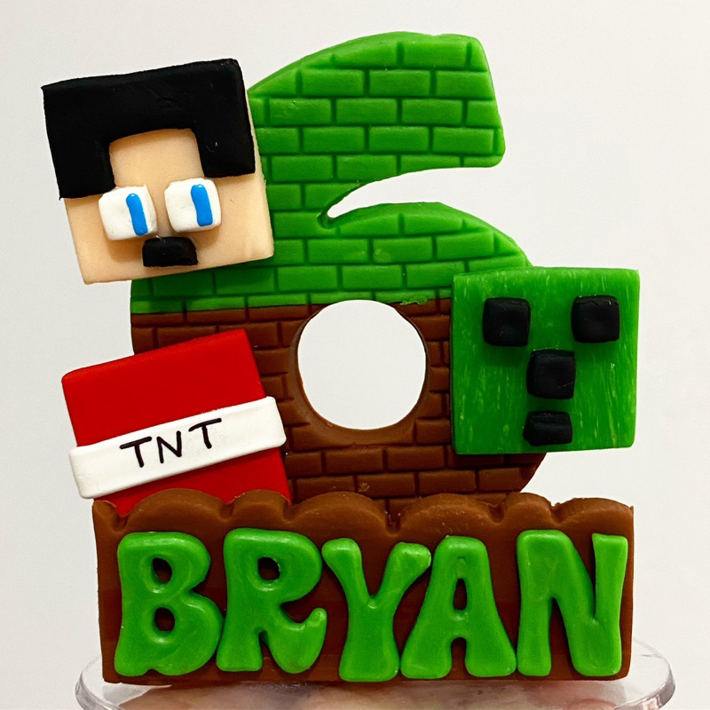 B&N bolos - Bolo Minecraft . . Topo:@b_e_n_arteempapel