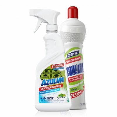 Desengordurante Limpeza Pesada Cozinha Banheiro Piso Azulim Limão 500ml