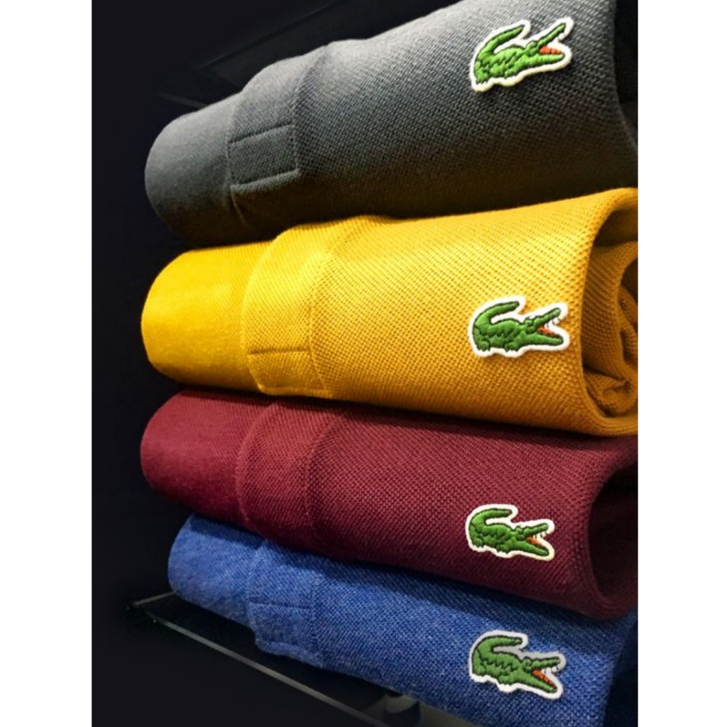 Camisa CAMISETA GOLA POLO MASCULINA LACOSTE Peruana Fio 30.1 | Shopee ...