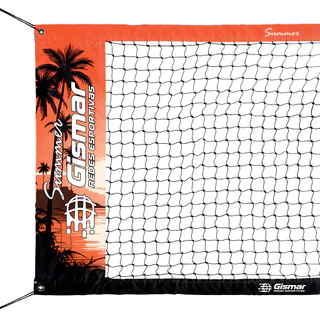 Rede de Beach Tennis Summer Orange Sunset