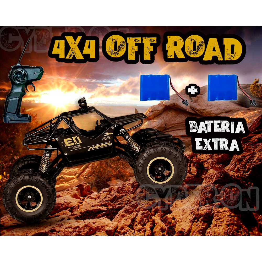 Carrinho Controle Remoto 4x4 Monster Truck Rock Crawler