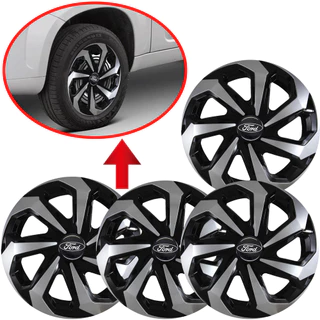 4 Calotas Esportivas aro 13 Spider Compativel com Ka Fiesta Sedan Focus