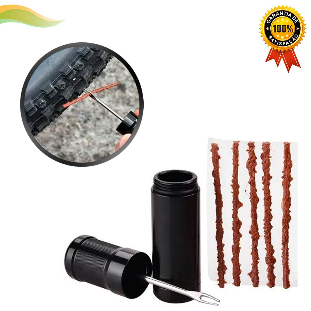 Kit Remendo Tubeless Reparo Para Pneu De Bicicleta 5 Macarrao Bicicleta Ciclismo Profissional