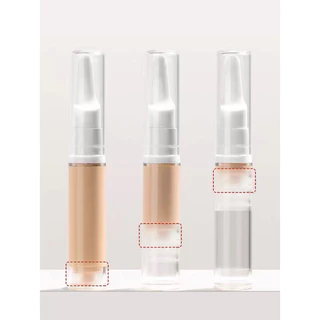 Kit 10 peças/15ml Clear Foundation Dispenser Garrafa Sem Ar Bomba De Vácuo Frasco De Creme De Olhos Portátil Para Viagem Recipiente Recarregável