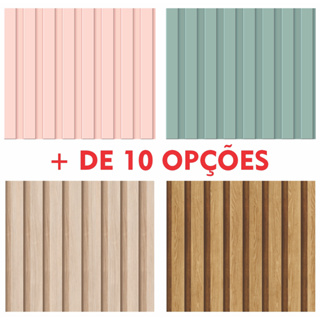 Papel de Parede Ripado Madeira 3d Várias Cores