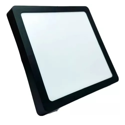 Plafon Luminaria Led Sobrepor 40w 40x40 Painel Preto Bivolt Oferta